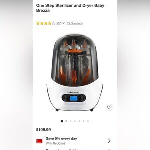Baby Brezza Bottle Sterilizer